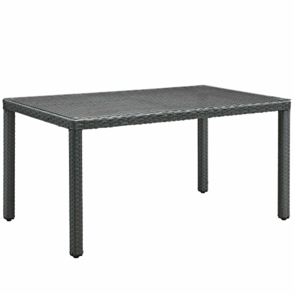 East End Imports Sojourn 59 in. Outdoor Patio Dining Table- Chocolate EEI-1934-CHC